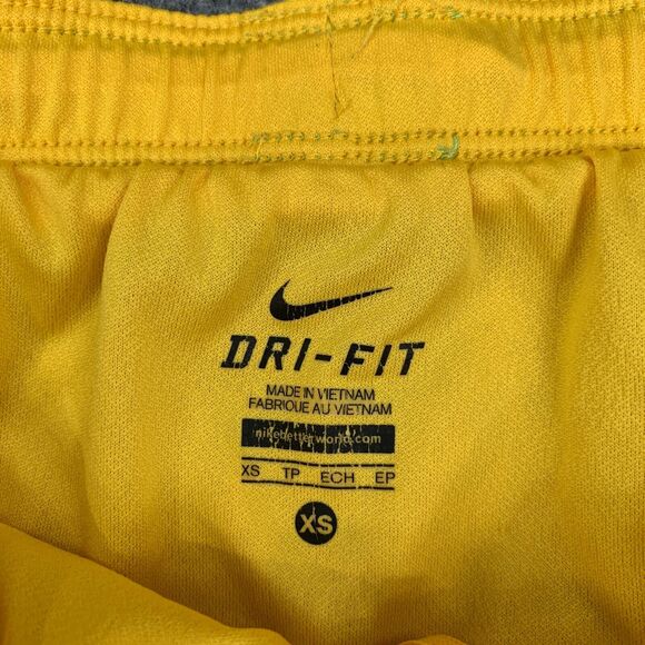 Nike Short Womens XS Extra Small Yellow Harbor Blue Running Dri Fit Livestrong - Picture 3 of 12